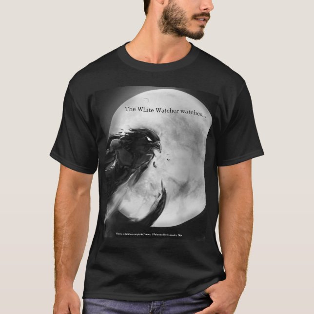T-shirt L'observateur blanc (Devant)