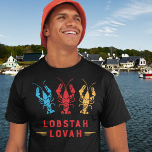 T-shirt Lobster Lover Down Maine ou Cape Cod Vacances