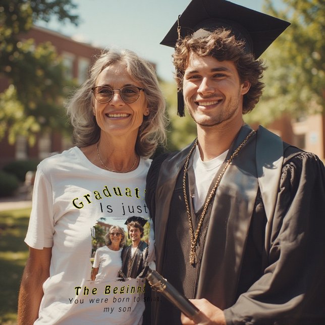 T-shirt L'obtention du diplôme n'est qu'un début | Citatio (Créateur téléchargé)