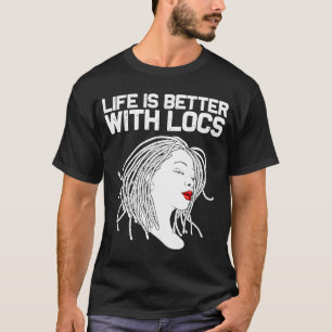 T-shirt Locaux Pour Les Femmes Aiment Dreadlocks Dreads
