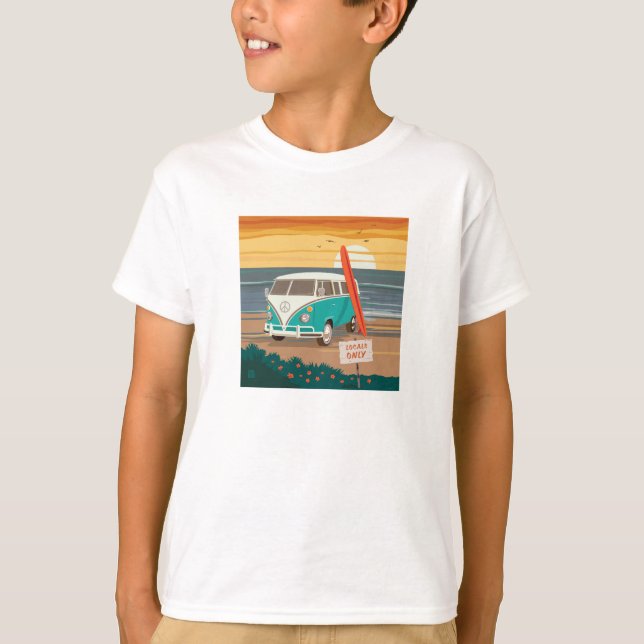 T-shirt Locaux uniquement | VW Surf Van (Devant)