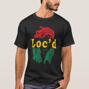 T-shirt Loc'd Cheveux Femme noire Melanin Girl Junetten