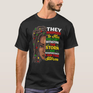 T-shirt Loc'd Hair Black Girl African American Woman I Am