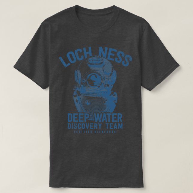 T-shirt Loch Ness Deep Water Discovery Team (Design devant)