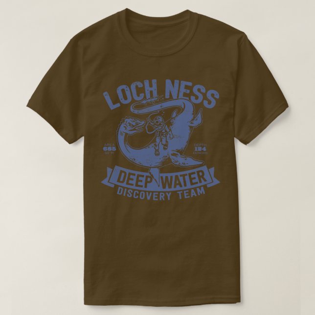 T-shirt Loch Ness Deep Water Discovery Team 1 (Design devant)