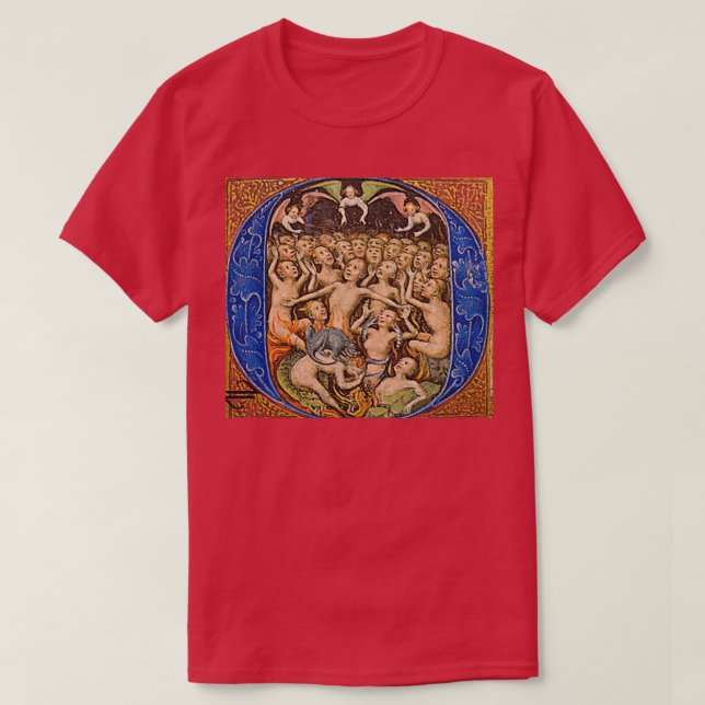 T-shirt Lochner Stefan Remastered 14101451 Âmes à Purgat (Design devant)