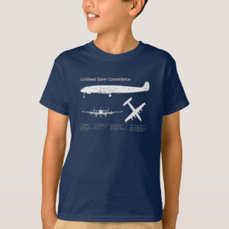 T-shirt Lockheed L-1049 Super Constellation - Plans ABD
