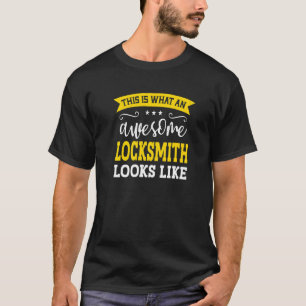 T-shirt Locksmith Titre du travail Employé Drôle Travaille
