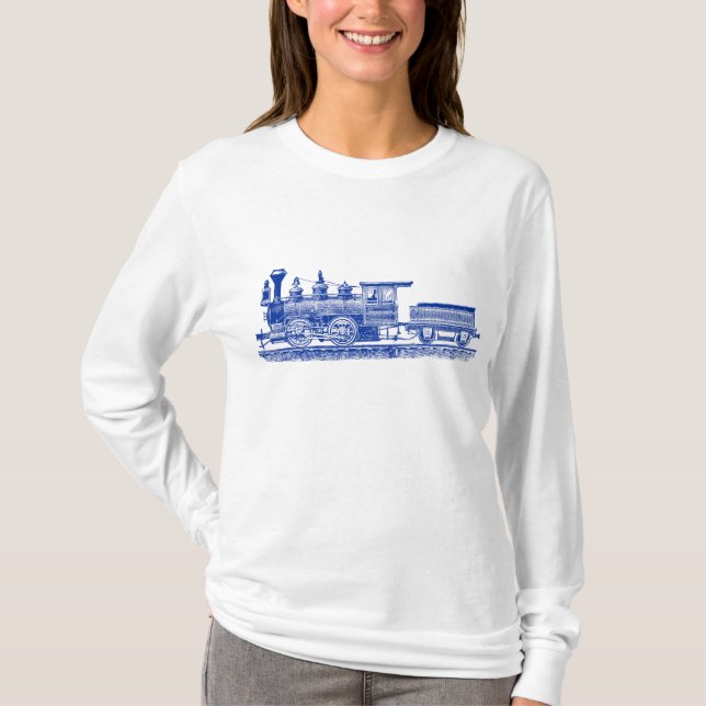 T-shirt Locomotive 02 - Marine Blue (Devant)