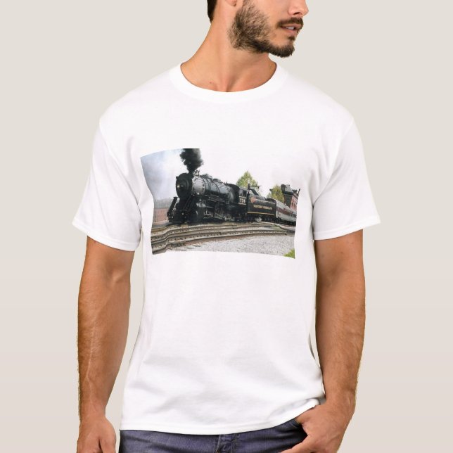 T-shirt Locomotive à vapeur (Devant)