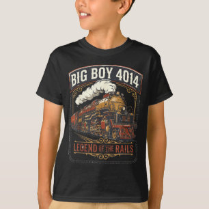 T-shirt Locomotive à vapeur Big boy 4014 train vintage