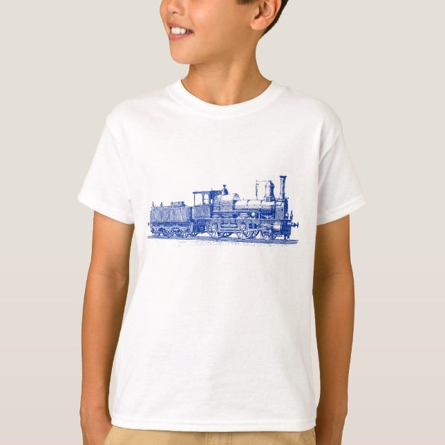T-shirt Locomotive - bleu marine (Devant)