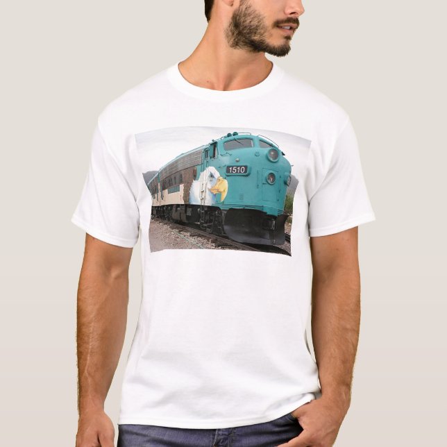 T-shirt Locomotive de canyon de Verde, Arizona, Etats-Unis (Devant)