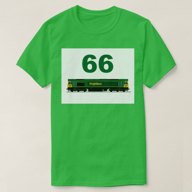 T-SHIRT LOCOMOTIVE DE LIAISON DE FREIGHTLINER CLASSE 66 (Design devant)