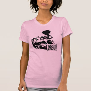 T-shirt locomotive de train de vapeur