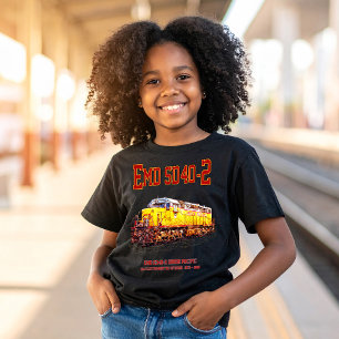 T-shirt Locomotive diesel EMD SD40-2 vintage