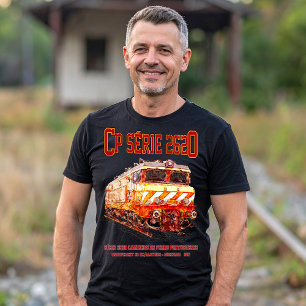 T-shirt Locomotive électrique CP Serie 2620. Nez-Casse Loc