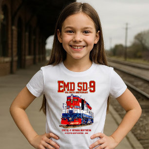 T-shirt Locomotive EMD SD-9 USA 250e anniversaire du patri
