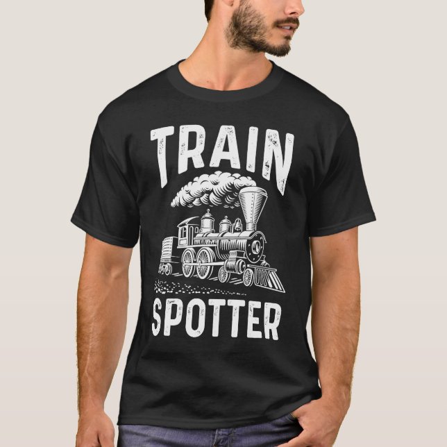 T-shirt Locomotive Railway Model Train Railroad  Train Spo (Devant)