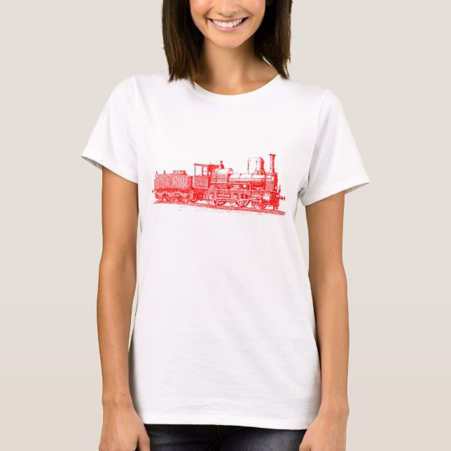 T-shirt Locomotive - Rouge (Devant)