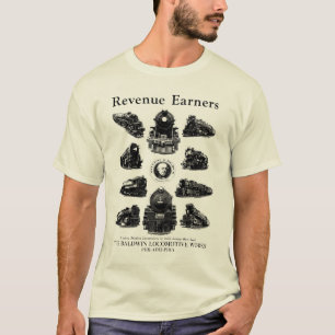 T-shirt Locomotives de Baldwin, acquéreurs de revenu