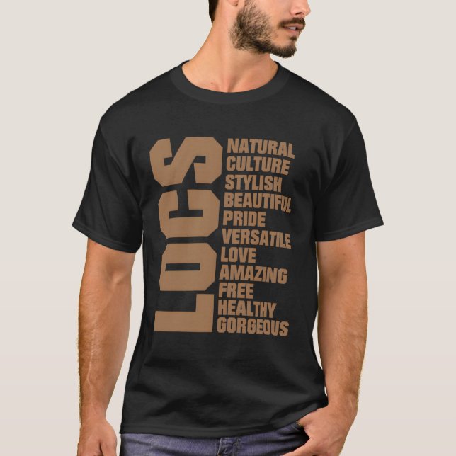T-shirt Locs Célébration des cheveux naturels (Devant)