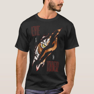 T-shirt L'Oeil Du Tigre Slash Claw Rip Les Yeux Du Tigre.