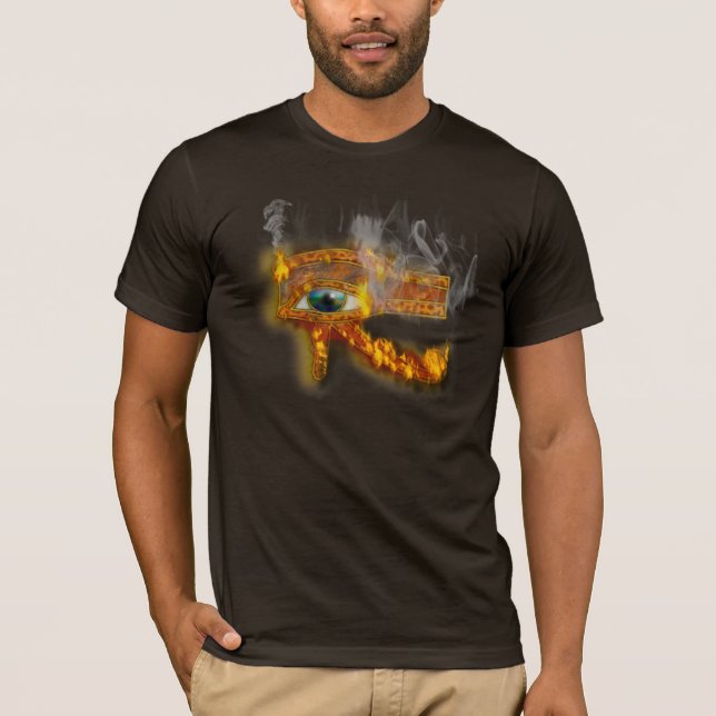 T-shirt L'oeil égyptien de Horus, ancienne chemise du conc (Devant)