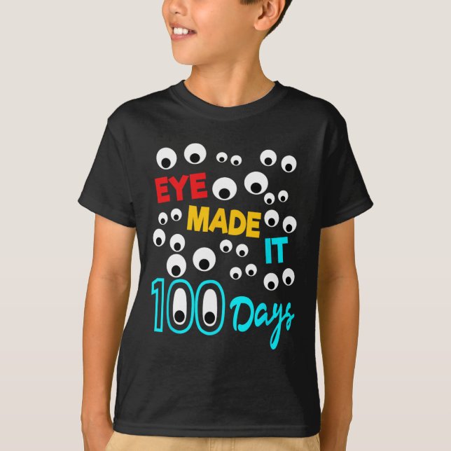 T-shirt L'Oeil L'A Fait 100 Jours 100 Jours D'Étudiant À L (Devant)