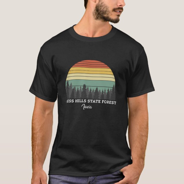 T-shirt LOESS HILLS STATION FOREST Indiana (Devant)