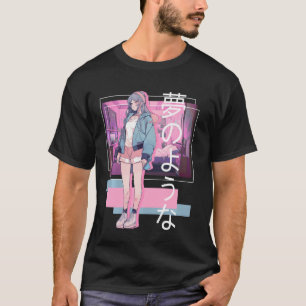 T-shirt Lofi Girl Retro Japonaise Soft Girl Esthétique