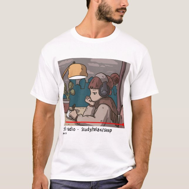 T-shirt Lofi Hiphop Chill Radio (Devant)