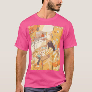 T-shirt Lofi Retro 90s Anime Girl Esthétique Vaporwave Gir