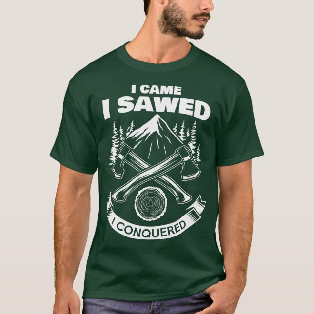 T-shirt Logeur de bûcherons drôles foresterie (Devant)