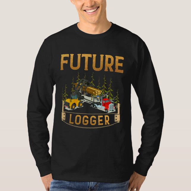 T-shirt Logger Futur Logger Bois de sciage (Devant)
