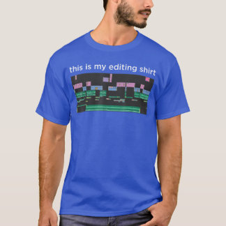 T-shirt Logiciel de montage vidéo Éditeur de film Montage
