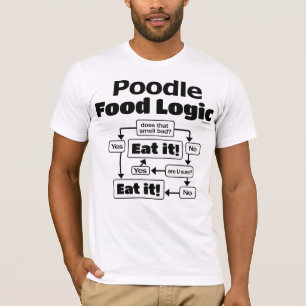 T-shirt Logique alimentaire de caniche