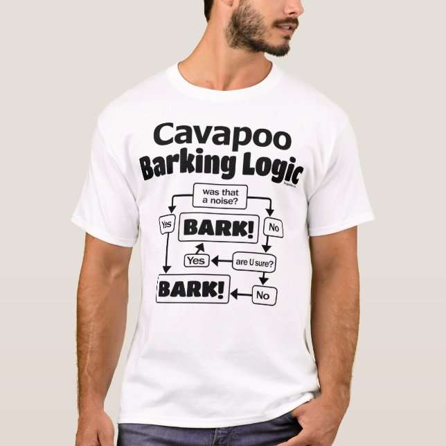 T-shirt Logique de l'écorce de cavapou (Devant)