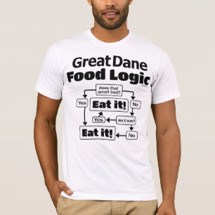T-shirt Logique de nourriture de great dane
