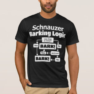 T-shirt Logique d'écorcement de Schnauzer
