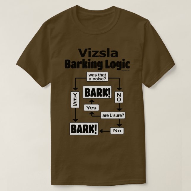 T-shirt Logique Vizsla Barking  (Design devant)
