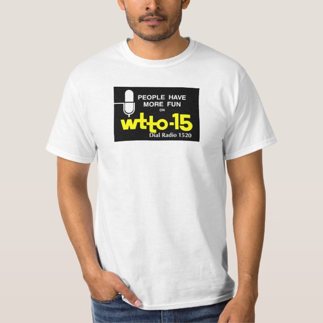 T-shirt Logo 1967 d'ère de WTTO 1520 AM Toledo (Devant)