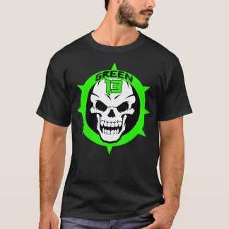 T-shirt Logo 2 de crâne dégrossi (noir)