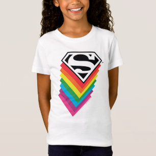 T-Shirt Logo à arc-en-ciel superman