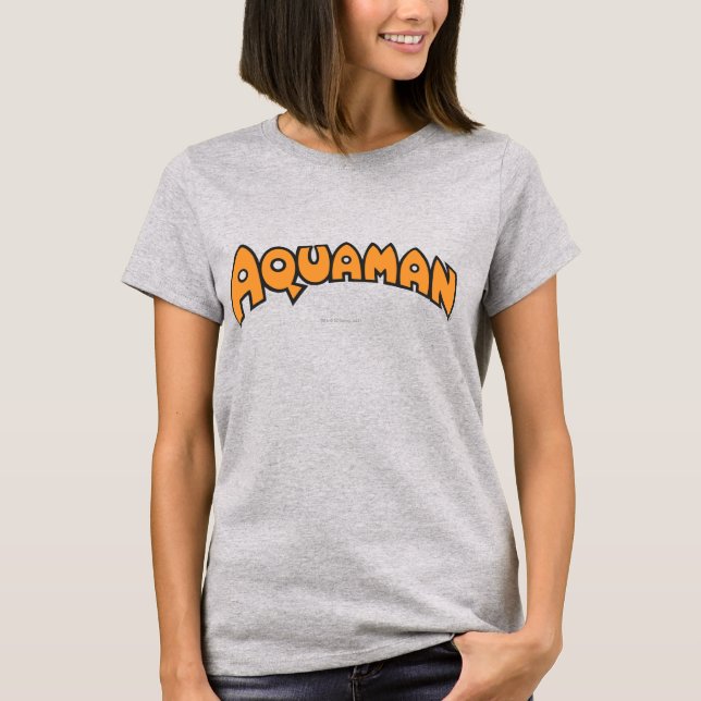 T-shirt Logo Aquaman Orange (Devant)