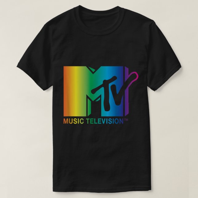 T-shirt Logo arc-en-ciel MTV (Design devant)