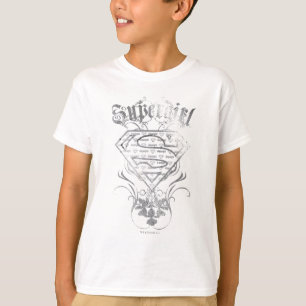 T-shirt Logo argenté de fantaisie de Supergirl