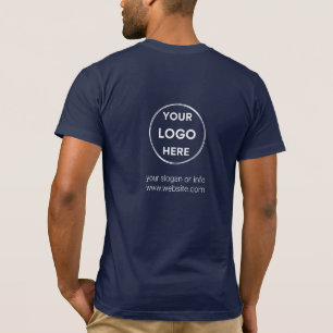 T-shirt Logo arrière   Marine Business Modern Company