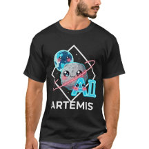 Logo Artemis Neon - Art Mignon Lune Planète Espace