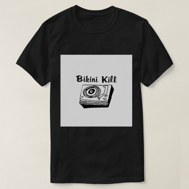 T-shirt Logo Bikini Kill - Black Pin (Design devant)